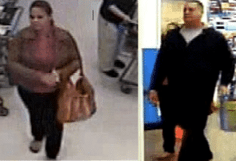 These two people are being sought in the theft of a wallet from Walmart. CREDIT: Rhode Island's Most Wanted