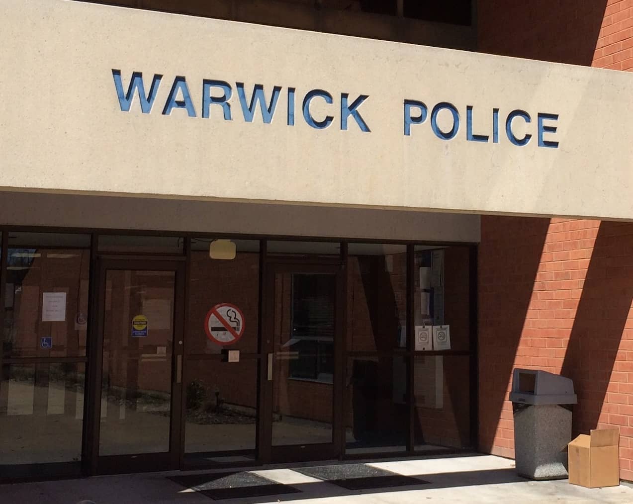 Warwick Police Headquarters at 99 Veterans Memorial Drive.