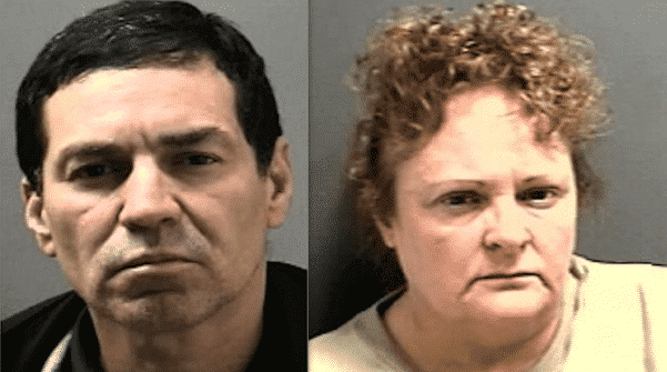 Arturo Sanchez, left, and Tammy Dureault, both of Woonsocket, were identified as suspects in a March theft at the Post Road Walmart. CREDIT: Rhode Island Most Wanted website