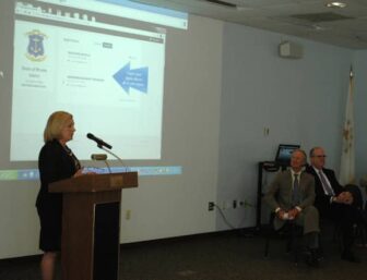 Deborah Dawson, director of Human Services for RI, speaks about Apply RI, an online application site for prospective state employees.