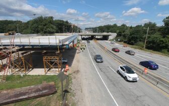 A view of the Barton Corner Bridge Project looking toward Rte. 2 north.