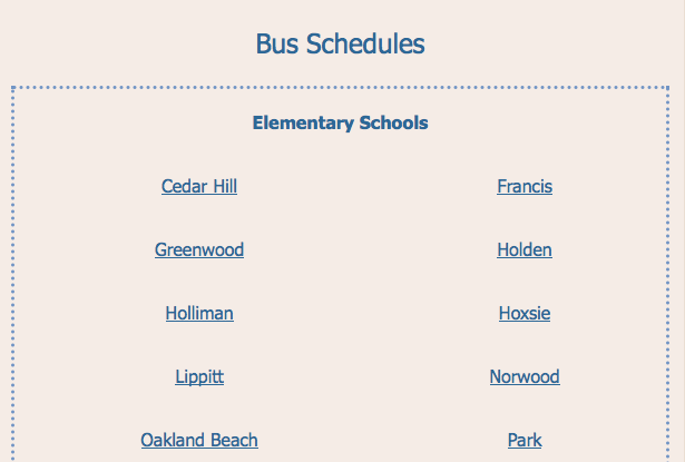 Warwick School Bus Routes for 2014-15 are online. Click this photo or see article for how to find your child's school. CREDIT: Warwick School Department