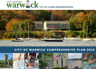 The cover of Warwick, RI's new comprehensive plan, recently approved by the RI Division of Planning.