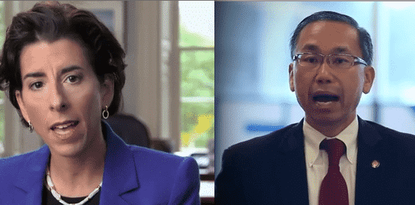 Democratic gubernatorial candidate Gina Raimondo, left, may have more of a lead over Republican Allan Fung than a recent poll suggests.