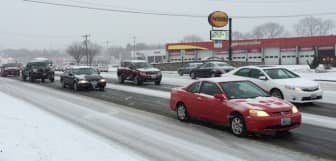 Traffic on Rte. 2 in Warwick Monday afternoon at about 3:30 p.m. Jan. 26 between College Hill and Tollgate Roads. 
