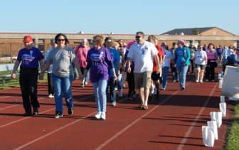Warwick Relay walkers during the 2013 Warwick Relay for Life.