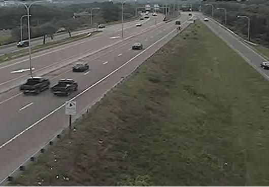 A traffic-cam view of Rte. 37 near Post Road. 
