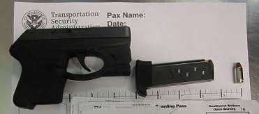 This loaded .38 caliber Ruger with one bullet chambered was discovered by TSA officers at T.F. Green Airport on July 21.