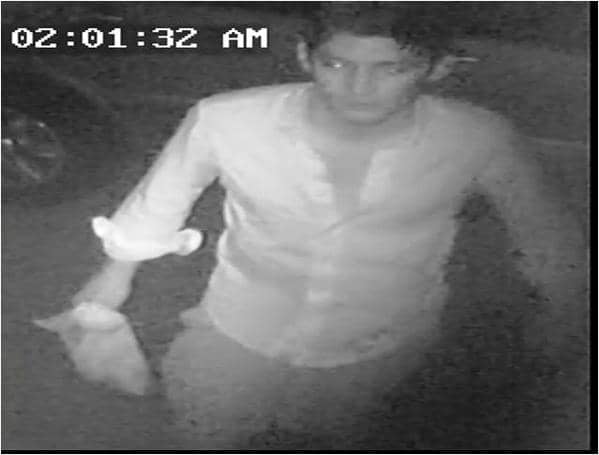 A security camera still image of a suspect in a rash of car break-ins the WPD is trying to identify.