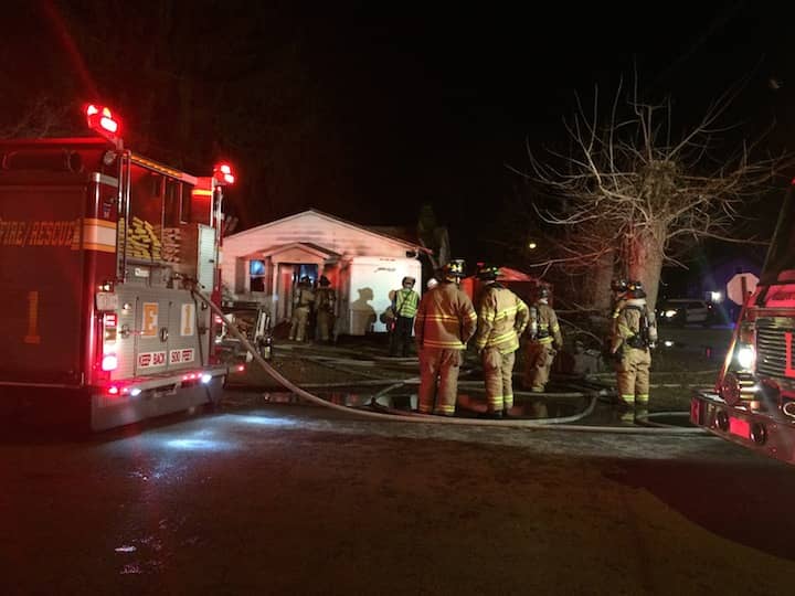 [CREDIT: Rob Borkowski} Warwick Firefighters at 155 Greeley Ave. after putting out a fire in the home Dec. 28.