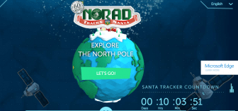 [CREDIT: NORAD] A look at NORAD's updated Santa Tracking website.