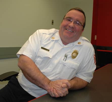 [CREDIT: Rob Borkowski] David Morse, named Assistant Fire Chief after 30 years in the department.