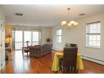 [CREDIT: Statewide MLS] A sample living room inside the townhouses at Gaspee Park, located at 99 Post Road.