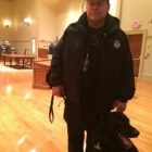 Ptlm. Paul Wells and his partner, K9 Fox, at City Hall prior to the April 7, 2015 ‪‎Warwick‬ City Council meeting. The meeting was a continuation of that Monday’s meeting, which a bomb threat ended prematurely.