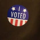 [CREDIT: Rob Borkowski] An I voted sticker from the 2016 Presidential Primary. The deadline to request a mail-in ballot for the Sept. 8 state primary is Tuesday, Aug. 18, 2020.