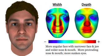 [CREDIT: WPD] A genetically - based composite image of the man Warwick Police suspect murdered John Fay.