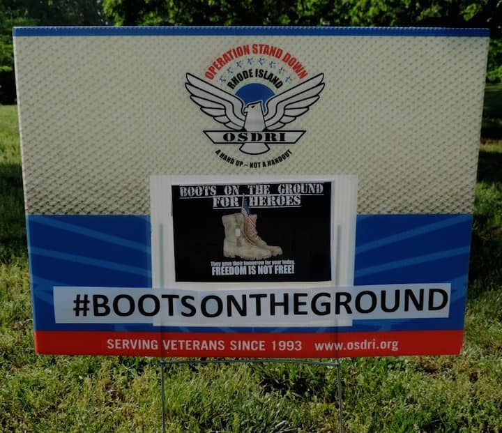 [CREDIT: Lincoln Smith] The Boots on the Ground exhibit honoring the men and women who have died in service since Sept. 11, 2001.