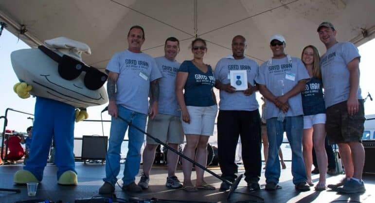 [CREDIT: Mary Carlos] Grid Iron Ale House took home third place in the Chowder Cookoff chowder contest.
