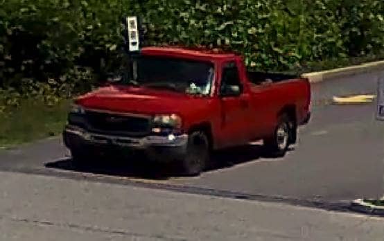 [CREDIT: WPD] Warwick Police ask the public's help in identifying the driver of this truck, suspected in a string of thefts from businesses.