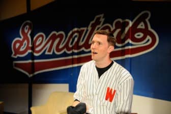 [CREDIT: Mark Turek] Matt Gibson stars as Joe Hardy in Damn Yankees.