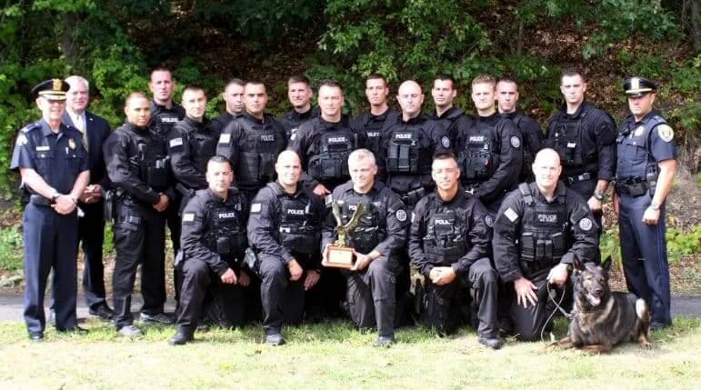 [CREDIT: Beth Hurd] The members of the Warwick Police SWAT Team, who have just placed first in the CT SWAT Challenge.