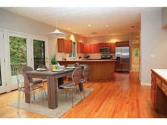 Dining room and kitchen at 7 Turtle Creek Drive.