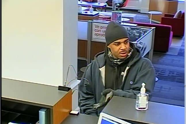 [CREDIT: FBI] The FBI is seeking information on this man, who attempted to rob a Cambridge, MA Bank Thursday. The man resembles James Morales, the subject of a manhunt after his escape from federal prison Dec. 31.