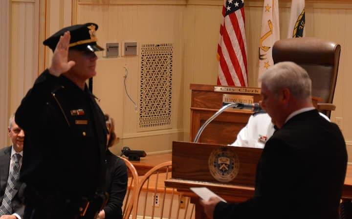 [CREDIT: Rob Borkowski] Steven Major was promoted to the rank of Sergeant.