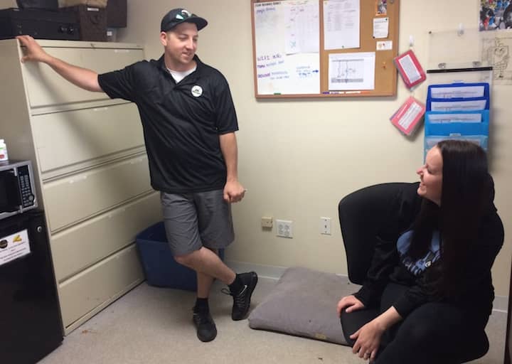 [CREDIT: Rob Borkowski] Susan and Tim Bedard, in the office at MetroPet.