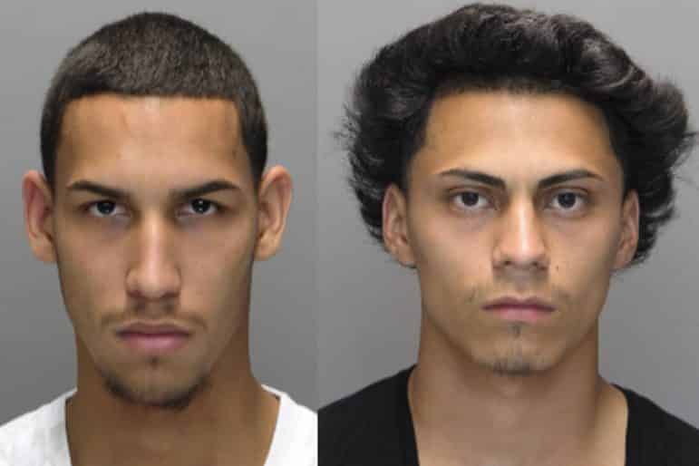 [CREDIT: WPD] From left, Jonathan Adames and Belter Giron, arrested by police May 22 in connection with a series of tire and rim thefts in the city.