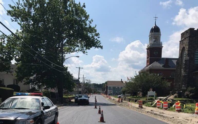 [CREDIT: RIDOT] The RIDOT has paved Post Road between Apponaug Four Corners and West Shore Road. They'll continue converting the road into a one-lane, pedestrian friendly street this week.