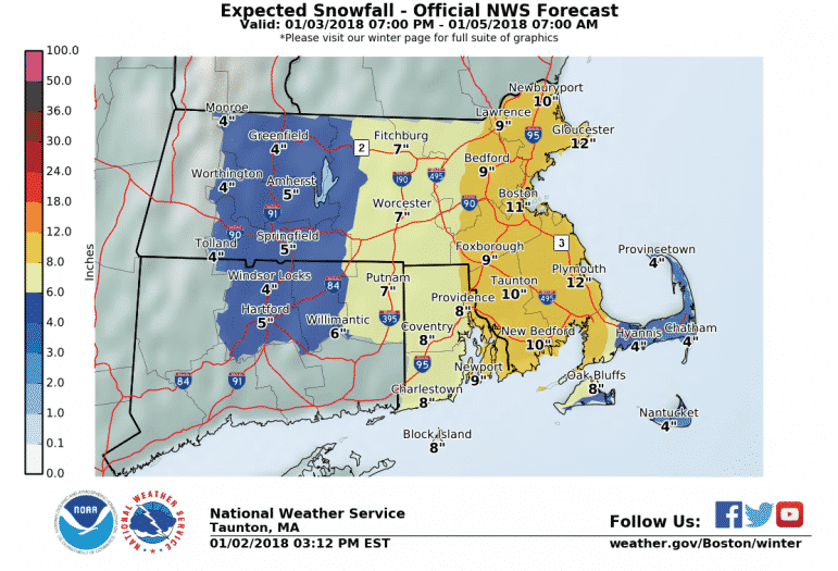 [CREDIT: NWS] Keep your shovels handy and keep your flashlights and batteries ready - there's a gusty, heavy snow storm headed this way.