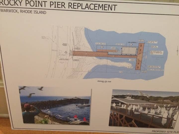 CREDIT: Rob Borkowski] An artist's drawing of the planned fishing pier at Rocky Point.