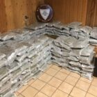 [CREDIT: RISP] Troopers seized $400,000 worth of marijuana and hash oil after stopping a minivan in Warwick Friday, Feb. 9, 2018.
