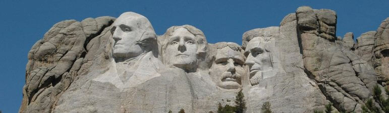 [CREDIT: National Parks Service] Mount Rushmore honors four American presidents. President's Day, officially, honors one.