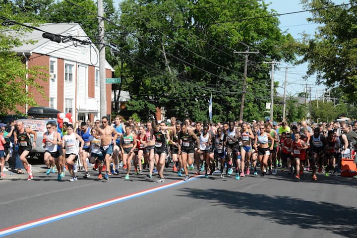 [CREDIT:Rob Borkowski] Runners start off for the Gaspee Days 5K Saturday, June 10, 2018.