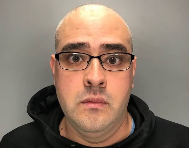 [CREDIT: RI State Police] Christopher Merchant, 33, of 259 Water St., Canterbury, CT, a vice president and coach with the Plainfield Little League in Plainfield, CT