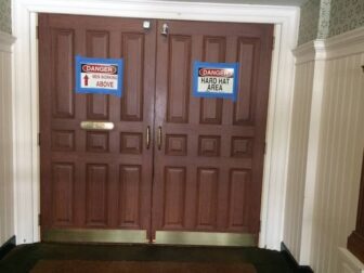 [CREDIT: Rob Borkowski] Then entrance to the first floor of Council Chambers at Warwick City Hall Feb. 13.