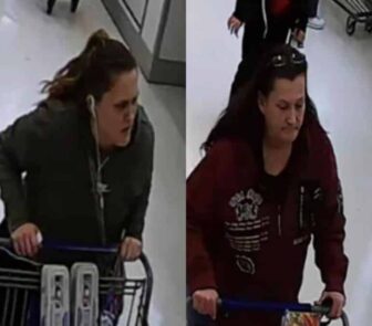 [CREDIT: WPD] Warwick Police arrested Naomi Ramsdell, 30, Central Falls, and Robin Houle, 49, Warwick, Feb. 21, for using a stolen EBT card to purchase groceries.