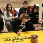 [Message Partners PR] Pilgrim High School students gathered signatures pledging to #bethefirst generation to be tobacco free.