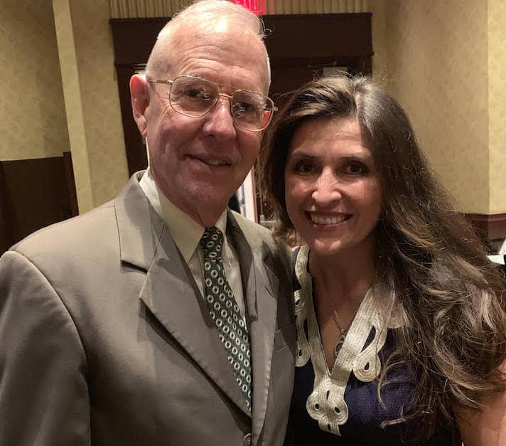 [CREDIT: Debbie Rich]Colonel Stephen McCartney with keynote speaker Christine Imbriglio of the Department of Corrections during 'Hail to the Chief' at Crowne Plaza Hotel March 14.