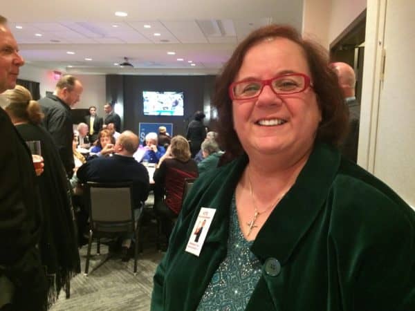 [CREDIT: Rob Borkowski] Dist. 21 Rep. Camille Vella-Wilkinson at the Hyatt in Warwick during the Nov. 6, 2018 midterm election.