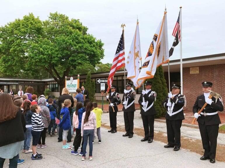 [CREDIT: Mayor Joe Solomon] Holliman High School held its annual Memorial Day ceremony Thursday, with Mayor Joseph Solomon and the Warwick Firefighters Honor Guard attending.