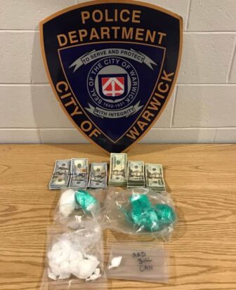 [CREDIT: WPD] Warwick and Providence Police seized $6,000 in cash and 551 grams of cocaine during a search of a Park View Avenue home May 22, 2019.