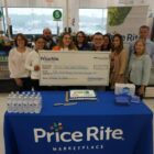Pictured at Price Rite Marketplace of Warwick, from left to right: Cheryl Powers, Desiree Franki, Joe Amorim, Nicole DiPalma, Daryl Woolsey, Tou Yang, Karla Rosales, Estefania Botelho, William Devin and Lisa Roth-Blackman. The local store raised $17,000 for the RI Food Bank.