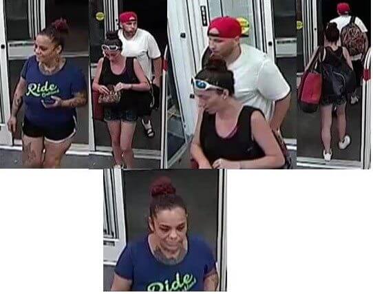 [Photo: Warwick Police Department Facebook page]<br /> Surveillance photos show three people suspected of stealing nearly $1,900 in merchandise from a local CVS on Aug. 10.
