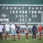 [CREDIT: Red Sox Foundation] Recipients of the 2019 Red Sox Service Scholarship were honored with $1,000 college scholarship at Fenway Park on July 30 game alongside more than 200 fellow recipients.