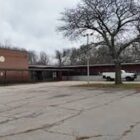 [CREDIT: City of Warwick] Demolition of Rhodes School is scheduled for Dec. 5. The building is planned Residents are warned to avoid the property during the next several weeks.