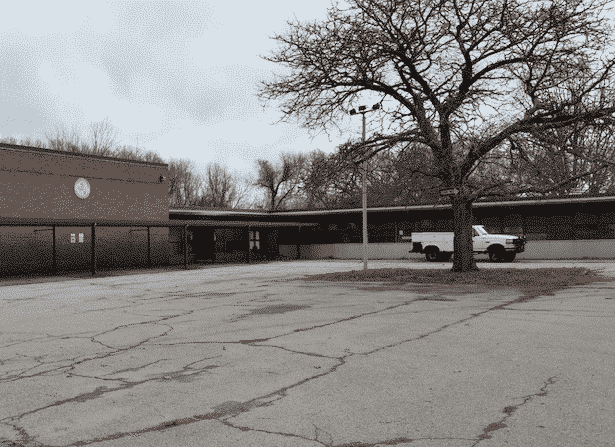 [CREDIT: City of Warwick] Asbestos abatement at Rhodes School begins today, Sept. 24, 2019. The building is planned to be demolished after, before the end of the year. Residents are warned to avoid the property during the next several weeks.