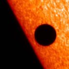 [CREDIT: Hinode JAXA/NASA/PPARC]This image of Mercury passing in front of the sun was captured on Nov. 8, 2006 by the Solar Optical Telescope, one of three primary instruments on the Hinode spacecraft.